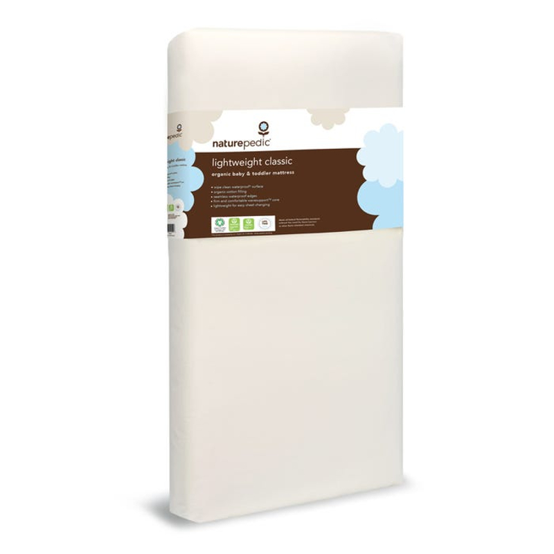 Naturepedic Organic Lightweight Classic 2 Stage Crib Mattress - Waterproof - TEMPORARILY OUT OF STOCK